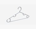 Hanger For Clothes Plastic 03 Modello 3D