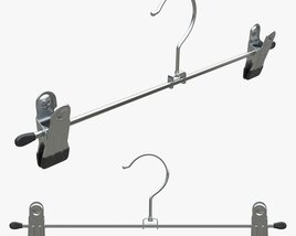 Hanger For Clothes Stainless Steel 3D-Modell