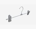 Hanger For Clothes Stainless Steel 3d model