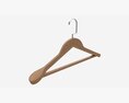 Hanger For Clothes Wooden 01 Dark Modelo 3d