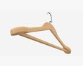 Hanger For Clothes Wooden 01 Light 3d model
