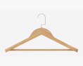 Hanger For Clothes Wooden 01 Light 3D 모델 