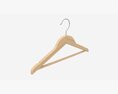 Hanger For Clothes Wooden 02 Light 3D модель