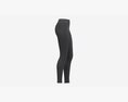 High Waisted Leggings For Women Black Modèle 3d