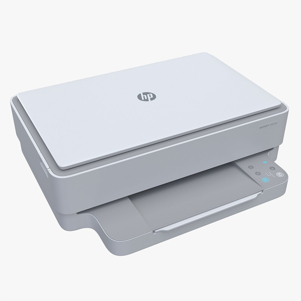HP Envy 6055e All-in-One Printer 3Dモデル