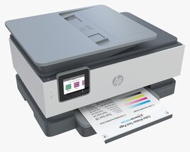 HP OfficeJet Pro 8035e All-in-One Printer 3D模型