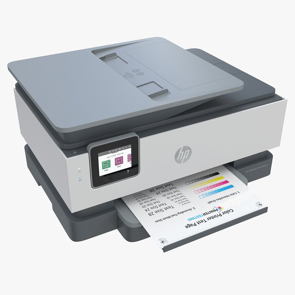 HP OfficeJet Pro 8035e All-in-One Printer Modèle 3D