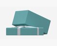 Jewelry Box With Rings And Ribbon Open Modelo 3D