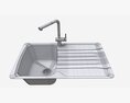 Kitchen Sink Faucet 01 Black Onyx 3D-Modell