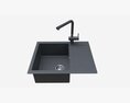 Kitchen Sink Faucet 09 Black Onyx 3D модель