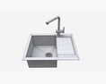 Kitchen Sink Faucet 09 Black Onyx Modello 3D