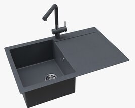 Kitchen Sink Faucet 10 Black Onyx 3D-Modell