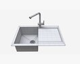 Kitchen Sink Faucet 10 Black Onyx 3D 모델 