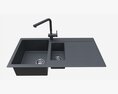 Kitchen Sink Faucet 11 Black Onyx Modelo 3d