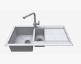 Kitchen Sink Faucet 11 Black Onyx 3D модель