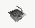Kitchen Sink Faucet 13 Stainless Steel Modelo 3d