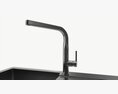 Kitchen Sink Faucet 15 Stainless Steel 3D模型