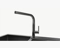 Kitchen Sink Faucet 16 Stainless Steel 3D-Modell