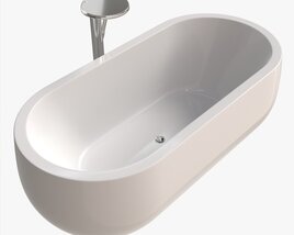 Laufen Ilbagnoalessi Freestanding Bathtub 01 Modello 3D
