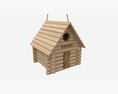Log Cabin Birdhouse 3D-Modell