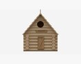 Log Cabin Birdhouse 3d model
