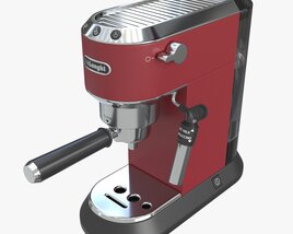 Manual Espresso Maker Delonghi EC685R Red 3D-Modell