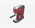 Manual Espresso Maker Delonghi EC685R Red 3D模型