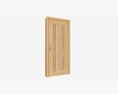 Modern Wooden Interior Door With Furniture 001 Modèle 3d