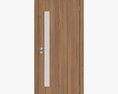 Modern Wooden Interior Door With Furniture 002 3D模型