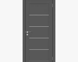 Modern Wooden Interior Door With Furniture 007 3Dモデル
