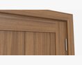 Modern Wooden Interior Door With Furniture 008 3D-Modell