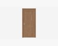 Modern Wooden Interior Door With Furniture 008 Modelo 3D