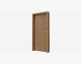 Modern Wooden Interior Door With Furniture 010 Modelo 3D