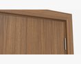 Modern Wooden Interior Door With Furniture 010 3D-Modell