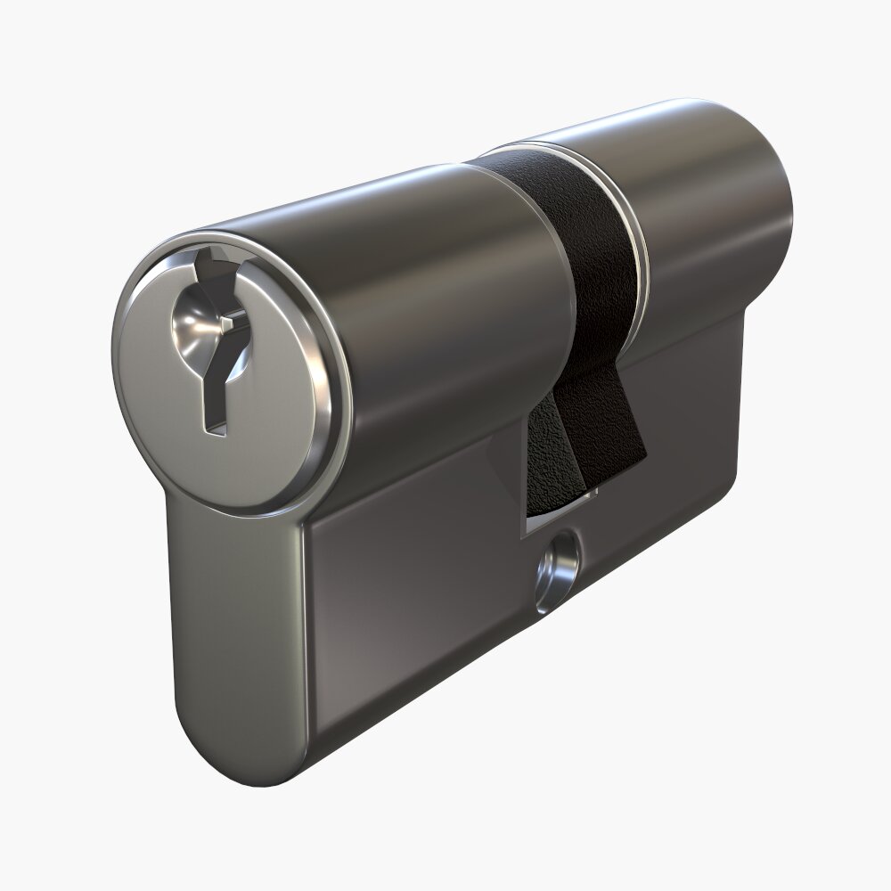 Euro Profile Cylinder Barrel Lock 3D model