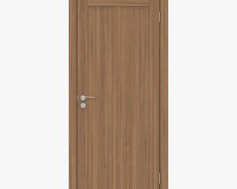 Modern Wooden Interior Door With Furniture 013 3D-Modell
