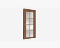 Modern Wooden Interior Door With Furniture 014 3D-Modell