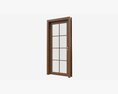 Modern Wooden Interior Door With Furniture 014 3D модель