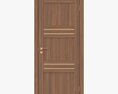 Modern Wooden Interior Door With Furniture 015 Modelo 3D