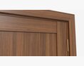 Modern Wooden Interior Door With Furniture 015 3D модель