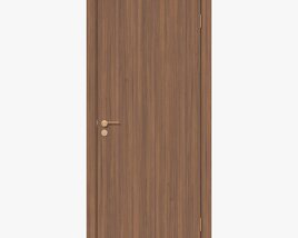 Modern Wooden Interior Door With Furniture 016 3D-Modell