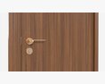 Modern Wooden Interior Door With Furniture 016 Modello 3D