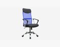 Office Chair With Armrests And Wheels 01 3D模型