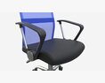 Office Chair With Armrests And Wheels 01 3D-Modell