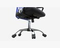 Office Chair With Armrests And Wheels 01 3D 모델 