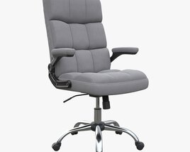 Office Chair With Armrests And Wheels 03 Modello 3D