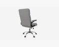 Office Chair With Armrests And Wheels 03 3D-Modell