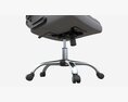 Office Chair With Armrests And Wheels 03 3D модель