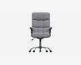 Office Chair With Armrests And Wheels 03 3D 모델 