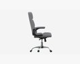 Office Chair With Armrests And Wheels 03 3D 모델 